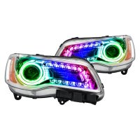 For 2011-2014 300C SMD Headlights Chrome NON HID ColorSHIFT DRL Oracle