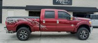 2011-2014 Ford F-250 - Side Splash Vinyl Two-Tone Graphic