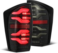 2016-2023 Toyota Tacoma AlphaRex LUXX-Series LED Tail Lights Alpha-Black with Activation Light & ...