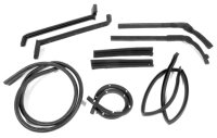 1963-1967 C2 Corvette Hardtop 9pc Weatherstrip Kit W/Screw Kit