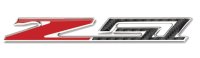2014-2019 C7 Corvette Stingray/Z51 3in x 3/8in Domed Emblem - Carbon Fiber Look w/Chrome Trim