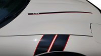 1997-2004 C5 Corvette Hood Stripe Decals - Gloss Silver - LS1 Script