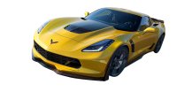 2014-2019 C7 Corvette Stinger Style Stripe W/Supercharged Cutout - Black Gloss Carbon Fiber