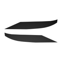 2014-2019 C7 Corvette Front Grille Enhancement Overlay Decal Set - Black Gloss Carbon Fiber