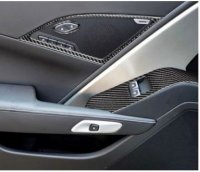 2014-2019 C7 Corvette Carbon Fiber Window Switch & Lock Covers