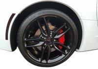 2014-2019 C7 Corvette Rear Refl Overlay Light Smoked Vinyl W/Dark Smoked Tail Light & Brake Black...
