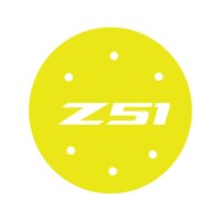 2014-2019 C7 Corvette Vinyl Gas Door Overlay - Gloss Yellow W/ Z51 Logo