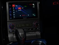 2005-2013 C6 Corvette Nav & A/C Controls Decal - 5Pc Gloss Black W/ Seat Heater Switches