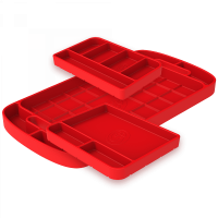 Tool Tray Silicone 3 Piece Set Color Red S&B 80-1001