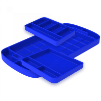 Tool Tray Silicone 3 Piece Set Color Blue S&B 80-1002