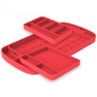 3pc. Set - Pink Silicone Tool Tray - S&B 80-1003