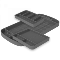 Tool Tray Silicone 3 Piece Set Color Charcoal S&B 80-1004