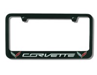 2014-2019 C7 Corvette License Plate Frame Corvette Logo + Flags