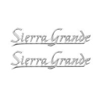 1969-1972 Chevrolet and GMC Truck Rear Quarter Emblem, "GMC Sierra Grande" Pair