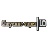 1973-1976 Chevrolet and GMC Truck Front Fender Emblem, "Cheyenne Super 10" Pair