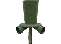 Banks Outdoors Feedbank 40 Gravity Deer Feeder - 40 lbs Capacity, 2 Feed Ports, Easy Mounting