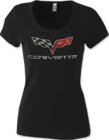 C6 Corvette Ladies Rhinestone T-Shirt