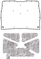 1982-1993 Chevrolet S-10/15 Truck QuietRide Solutions AcoustiHood Under Hood Cover with Heatshiel...