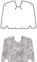 1953-55 Chevrolet Corvette QuietRide Solutions AcoustiHood Under Trunk Cover Smooth