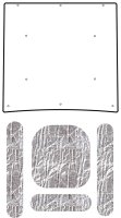 1967-68 Cougar QuietRide Solutions AcoustiHood Under Hood Cover Kit