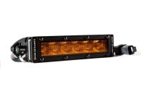 6" LED Light Bar Single Row Straight SS6 Amber Wide Single Diode Dynamics
