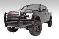 Fab Fours FF09-K1960-1 Black Steel Front Ranch Bumper For 09-14 Ford F-150