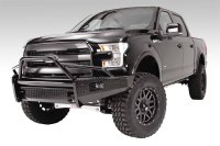 Fab Fours FF09-K1962-1 Black Steel Front Ranch Bumper For 09-14 Ford F-150
