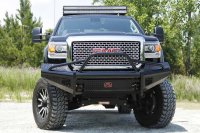 Fab Fours GM08-S2162-1 Black Steel Front Ranch Bumper
