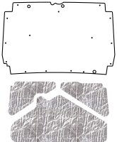 1987-2001 Jeep Cherokee XJ QuietRide Solutions AcoustiHood Under-Hood Insulation and Sound Barrie...