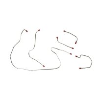 1965-1966 AMC Marlin The Right Stuff Pre-Bent Steel Front Brake Line Kit with Power Discs