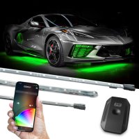 2023-2024 Universal XK Glow 8X24 Slim Tubemillion Color Undercar LED Lighting Kit with Smartphone...