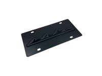 Blacked Out Mountain Range Eurosport Daytona Carbon Steel License Plate