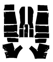 2005-2009 Ford Mustang Convertible AcoustiShield Floor Insulation Kit