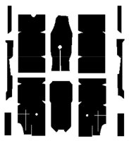 1964-66 Ford Mustang Fastback/Coupe/Convertible AcoustiShield Floor Insulation Kit