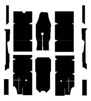 1967-68 Ford Mustang Fastback/Coupe/Convertible AcoustiShield Floor Insulation Kit