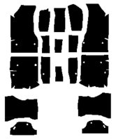 1974-1978 Ford Mustang Coupe QuietRide Solutions AcoustiShield Floor Insulation Kit