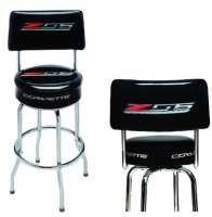 C7 Corvette Z06 Pub Stool With Back