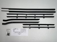 1959-60 Impala Convertible Replacement Window Felts Whiskers Kit (8pcs)