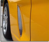 C6 Corvette Perforated 2-pc Stainless Vent Grills