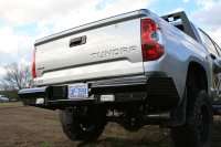 Fab Fours TT07-T1550-1 Black Steel Ranch Rear Bumper For 07-13 Toyota Tundra