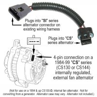 1947-1987 Chevrolet Truck/Pick-Up/Suburban/Blazer Lectric Limited Classic Update Series Alternato...