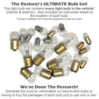1953-1954 Chevrolet Corvette Lectric Limited Light Bulb Set 20 pcs.