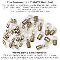 1964 C2 Corvette Lectric Light Bulb Set - 33 Piece Bulb, Fuse & Flasher Kit