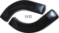 1964-67 Mopar B-Body & some 2-door C-Body Bench Seat Hinge Covers - Pair Black
