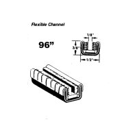 Metro (WC 12-96) Flexible Glass-Run Channel For 1951-63 Mercedes-Benz 180