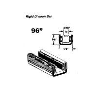 Metro (WC 3-96) Rigid Division-Bar Channel, Panel & Pickup Trucks, 96" Long