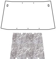 1957-59 Willys Jeep AcoustiHood Under Hood Cover Kit by QuietRide Solutions