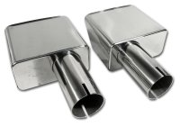 1970-1972 C3 Corvette Exhaust Extensions Stainless Steel