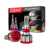 9004 RGB LED Headlight Bulbs by XK Glow - App Controlled Multi-Color 2-in-1 Technology