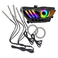 For Ford Mustang 2015-2017 Dynamic ColorSHIFT DRL + Halo Kit Oracle